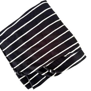 Cozy Soft Striped Cotton Stretch Baby Swaddle Blanket 35”x35” Minimalist Modern